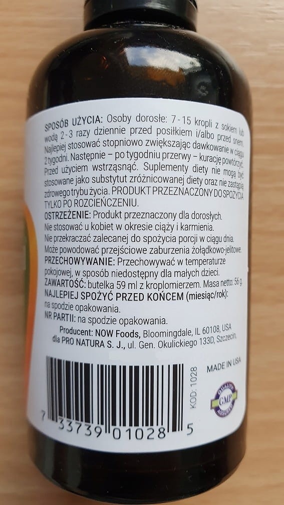 ORYGINALNE Krople NOW Fresh Green Walnut Wormwood 60 ml