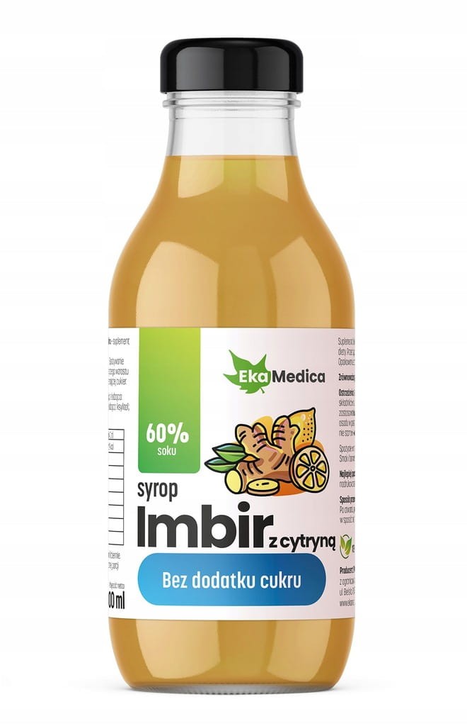 SYROP IMBIR Z CYTRYNĄ 300ML EKAMEDICA