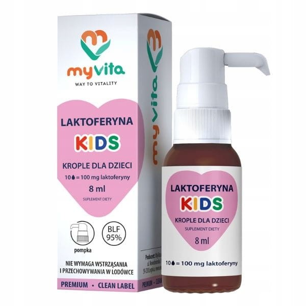LAKTOFERYNA KIDS KROPLE 8ML MYVITA