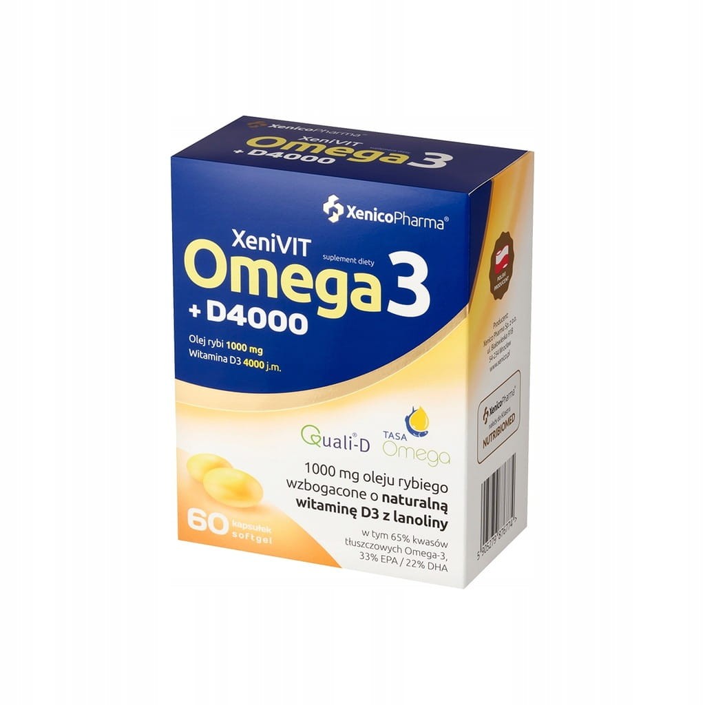 BIO OMEGA 3 + D3 4000 60 KAPS XENICO