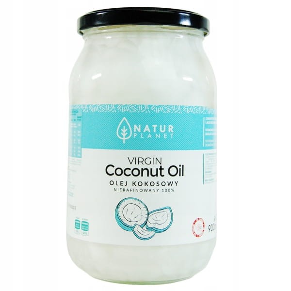 Olej Kokosowy Nierafinowany Zimnotłoczony 900ml NATUR PLANET