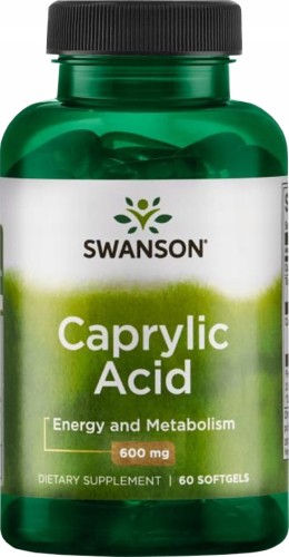 KWAS KAPRYLOWY 600MG 60KAPS SWANSON