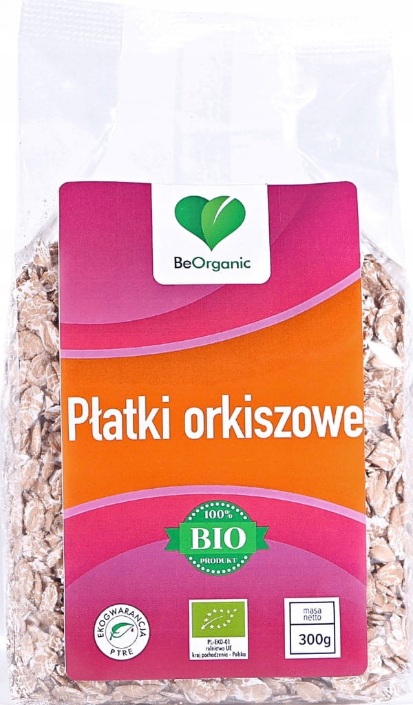 PŁATKI ORKISZOWE BIO 300G BEORGANIC