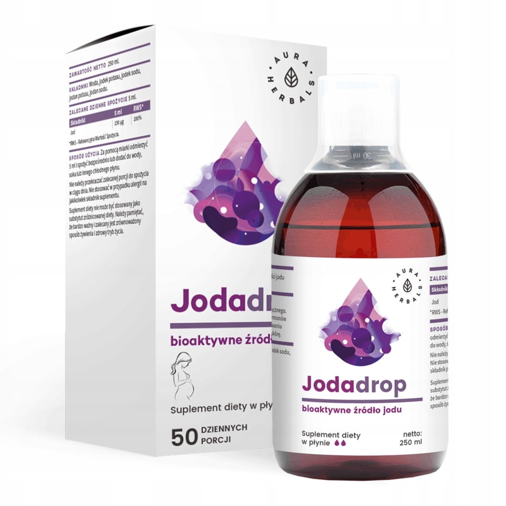 JODADROP 250ML BIOAKTYWNE ŹRÓDŁO JODU AURA HERBALS