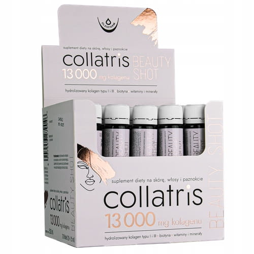 Collatris Beauty SHOT 13000 mg kolagen WŁOSY SKÓRA PAZNOKCIE 20x 25ml