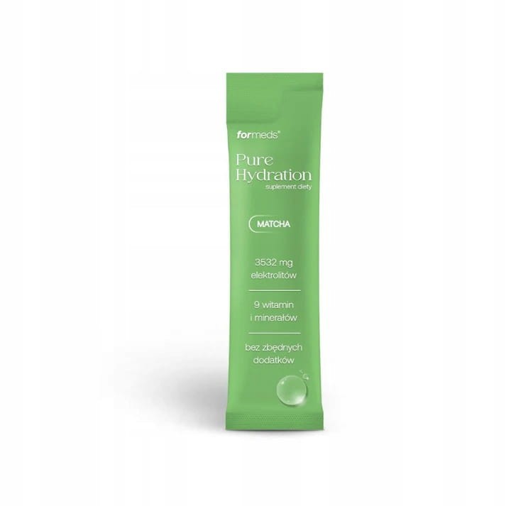 ELEKTROLITY ForMeds Pure Hydration Matcha NAWODNIENIE 14 saszetek