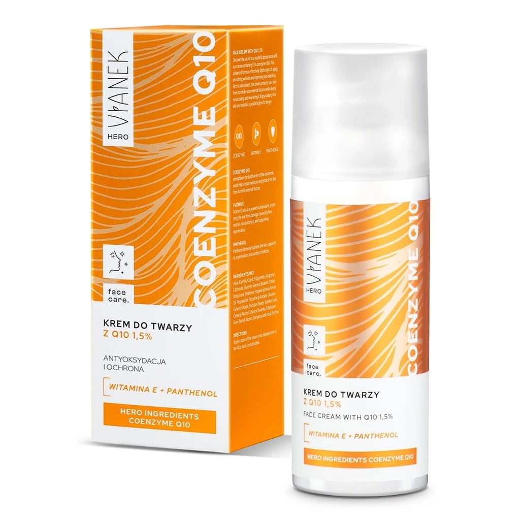 Krem przeciwstarzeniowy do twarzy Vianek HERO dzień i noc 50 ml COENZYM Q10