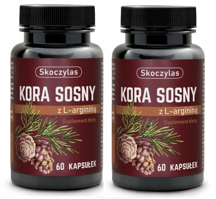 Kora Sosny z L-Argininą 60 kapsułek Suplement diety SKOCZYLAS