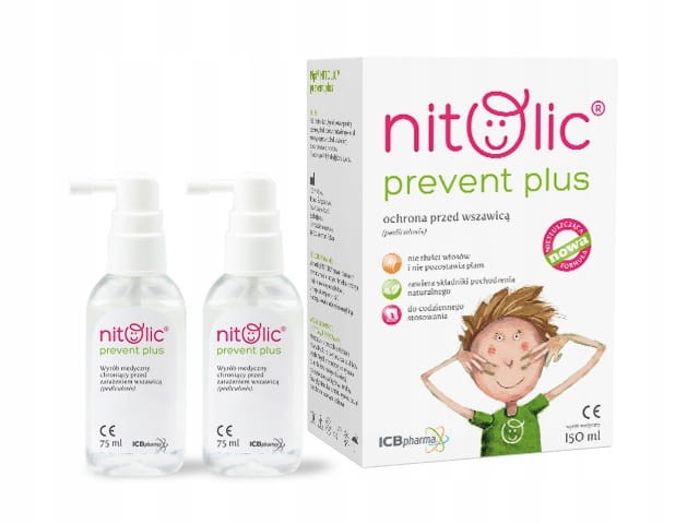 Pipi Nitolic Prevent Plus 150 ml spray zapobiegający wszawicy