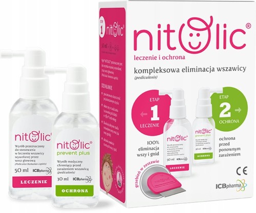 Zestaw na wszawicę Pipi Nitolic leczenie i ochrona