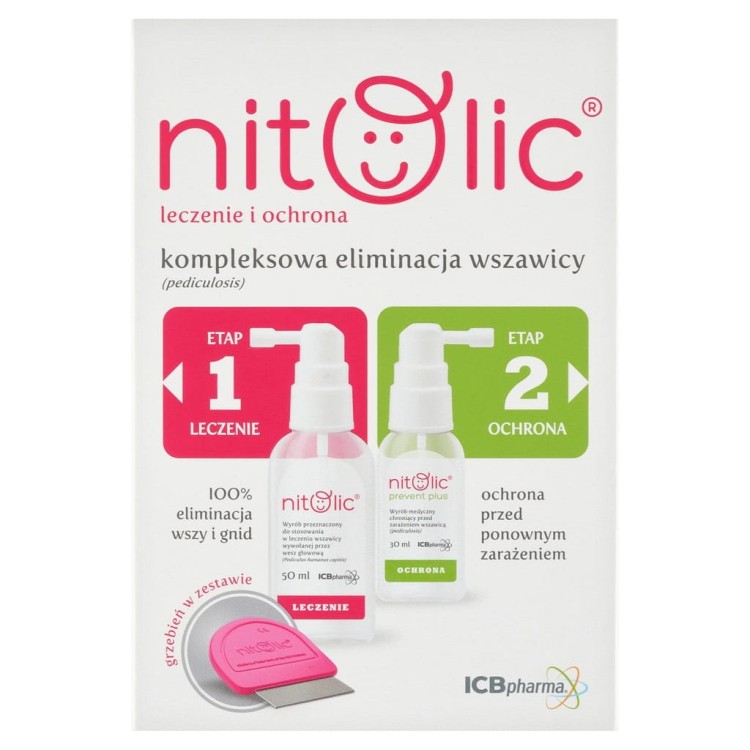 Zestaw na wszawicę Pipi Nitolic leczenie i ochrona