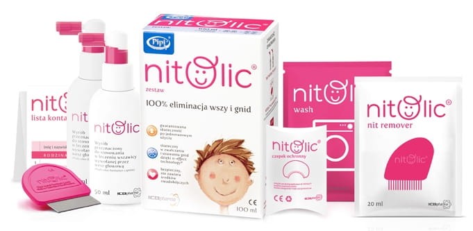Zestaw do eliminacji wszy i gnid ICB Pharma Pipi Nitolic 100 ml