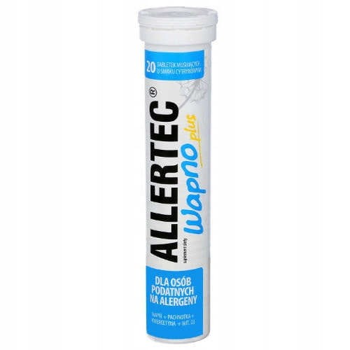 Suplement diety Polpharma Allertec Wapno Plus CLA tabletki musujące 20 szt.