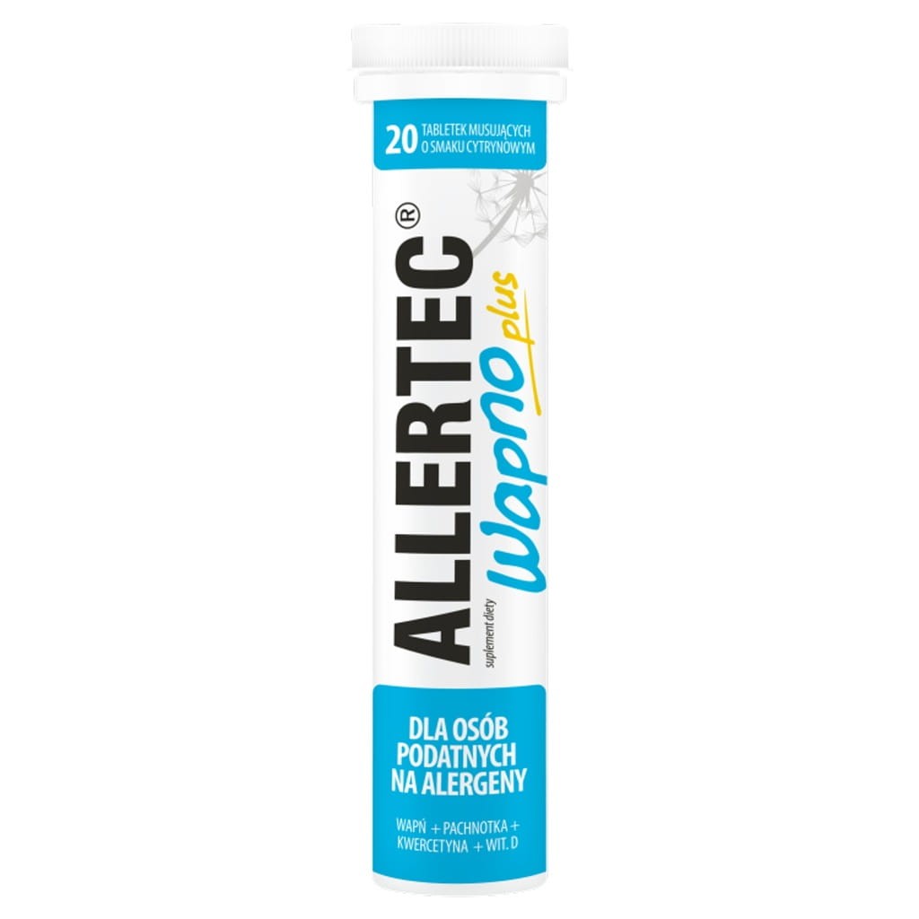 Suplement diety Polpharma Allertec Wapno Plus CLA tabletki musujące 20 szt.