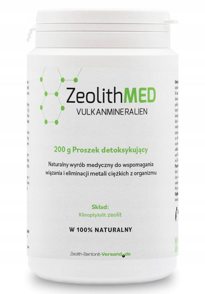 ZeolithMED 200g Wyrób Medyczny CE0477 Proszek Detoksykujący Zeolit Detox