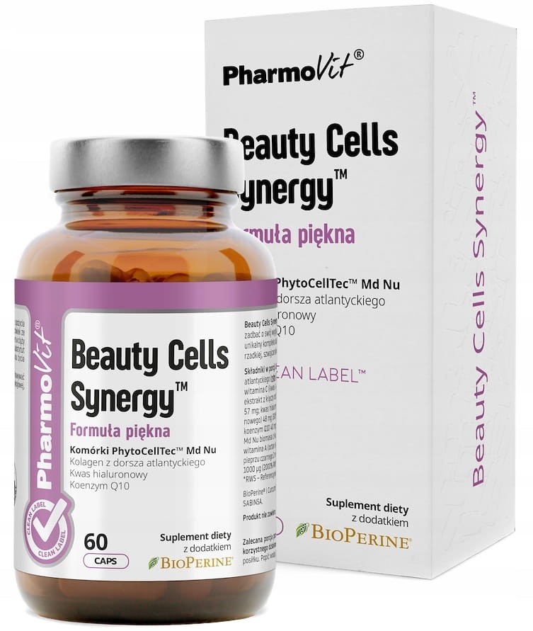 Beauty Cells Synergy - Formuła piękna - 60 kapsułek Pharmovit Clean Label