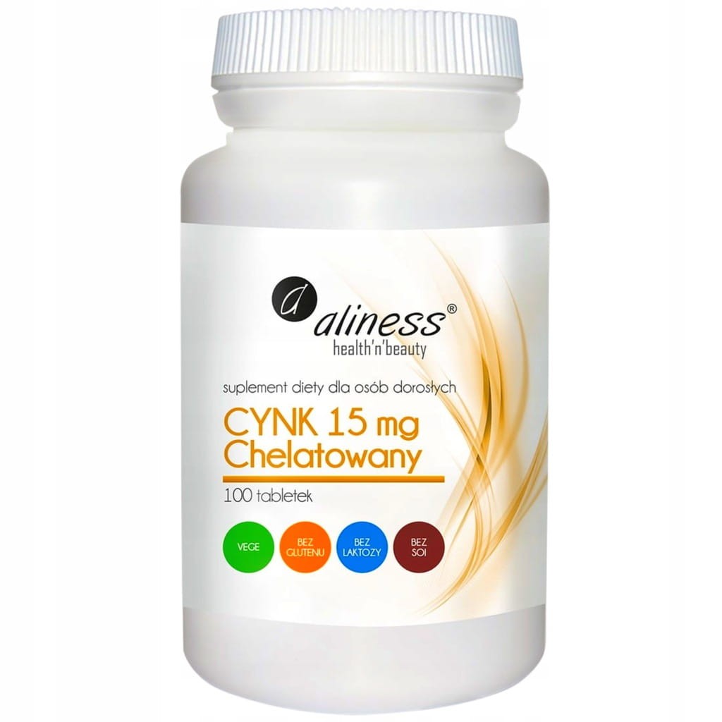 Cynk chelatowany 15 mg Aliness 100 szt. Suplement diety