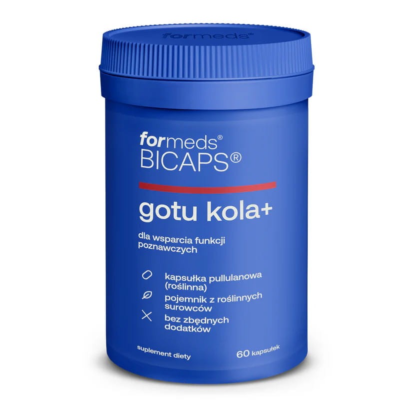 Gotu kola+ Cytykolina 60K Suplement diety ForMeds PAMIĘĆ I KONCENTRACJA