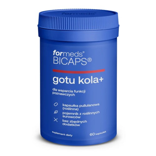 Gotu kola+ Cytykolina 60K Suplement diety ForMeds PAMIĘĆ I KONCENTRACJA