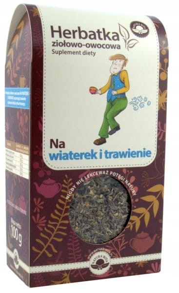NA WIATEREK I TRAWIENIE HERBATA ZIOŁOWA 100G NATURA WITA