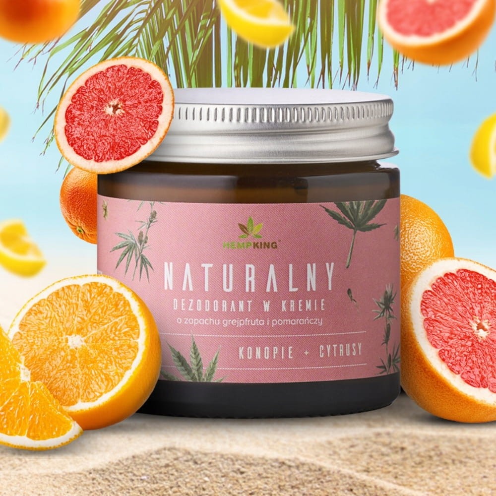 Naturalny dezodorant w kremie HempKing grejpfrut+pomarańcza 65g