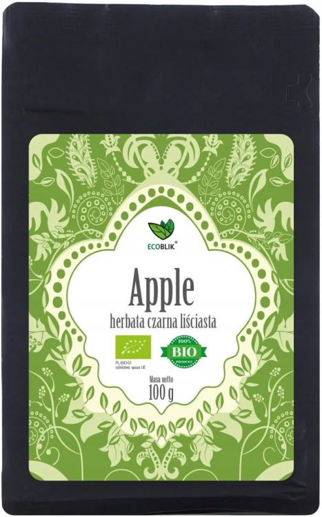 Herbata czarna liściasta Apple 100g EcoBlik EKO