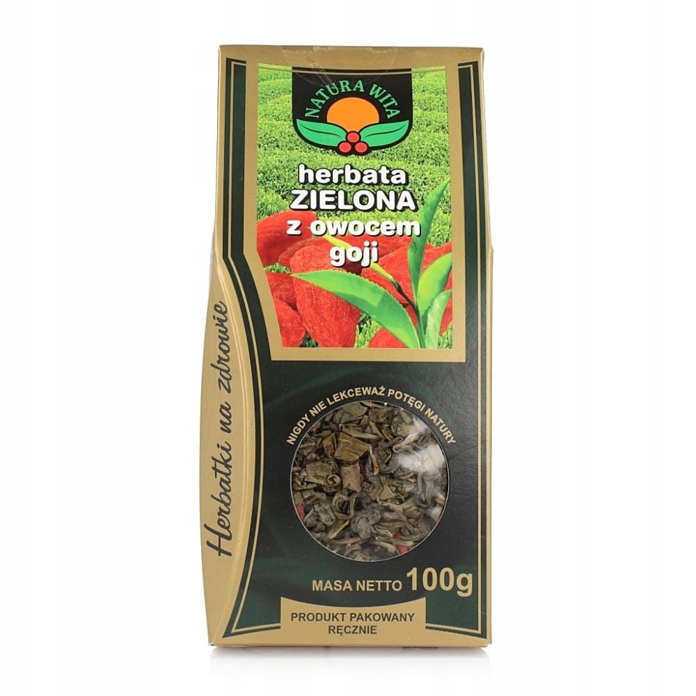 HERBATA ZIELONA Z OWOCEM GOJI 100G NATURA WITA