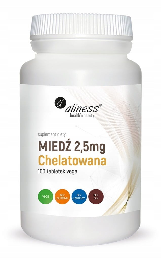 MIEDŹ CHELATOWANA 2,5MG 100TABL ALINESS