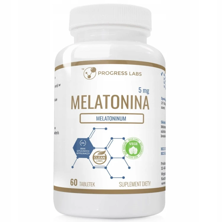 MELATONINA 5MG 60TABL PROGRESS LABS