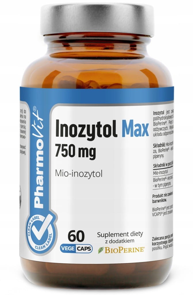 INOZYTOL MAX 750MG MIO-INOZYTOL 60 KAPS PHARMOVIT