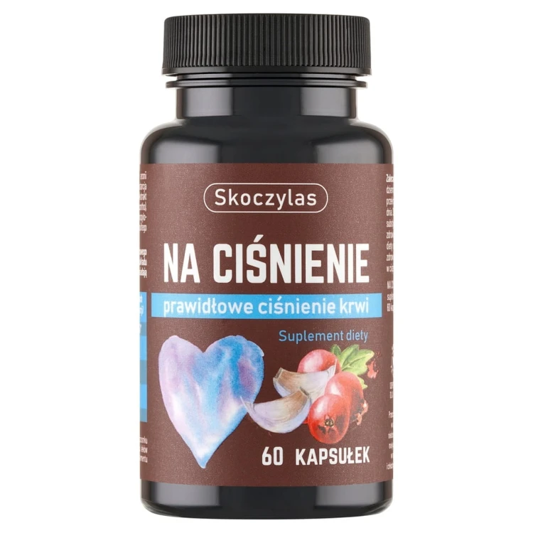 Skoczylas NA CIŚNIENIE potas ARONIA GŁÓG CZOSNEK l-leucyna 60kaps